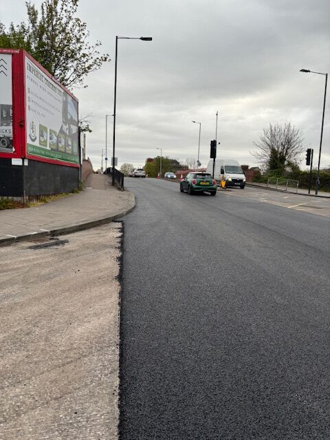 Road surfacing in Slough, Berkshire