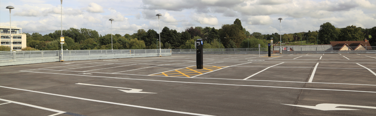 Advanced car park surfacing and multi-story car parks